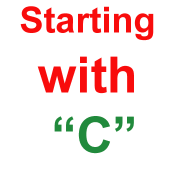 Starting with C